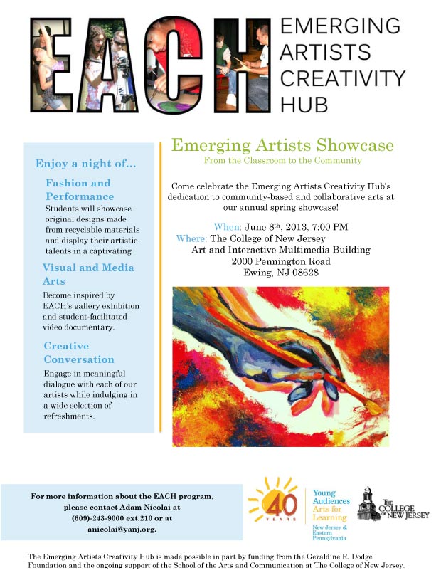 Emerging Artists Showcase: Saturday, June 8th! - Young Audiences NJ ...