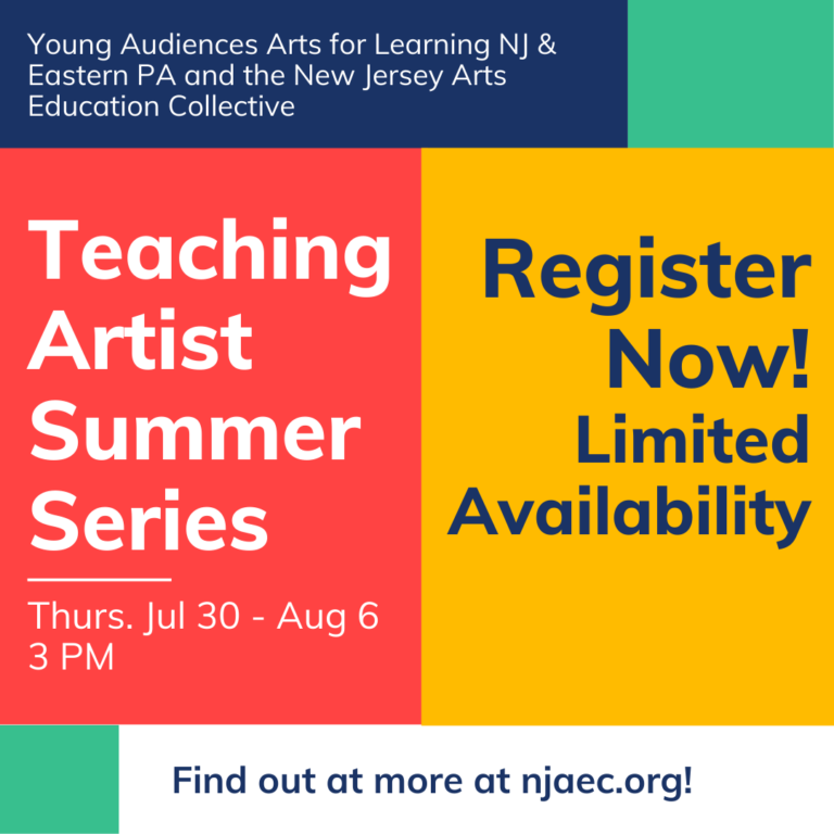 YA and NJAEC Presents Series of Free Workshops for Teaching Artists throughout NJ